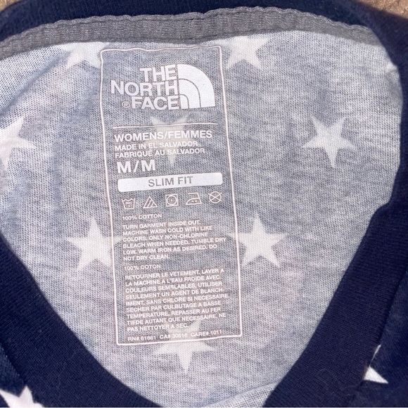 The North Face Blue and Red Short Sleeve Tee - Picture 3 of 3